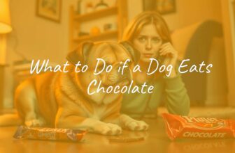 Worried dog owner calling veterinarian, chocolate bar and wrapper on floor, concerned expression, warm indoor lighting, realistic.